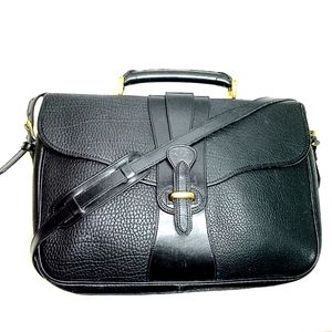 Vintage Dooney & Bourke Crossbody Briefcase Black